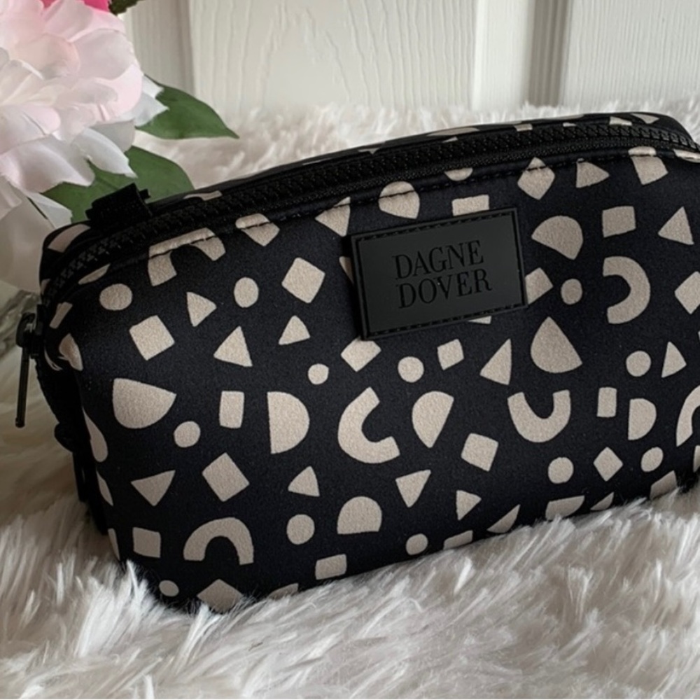 Dagne Dover block print hunter toiletry bag